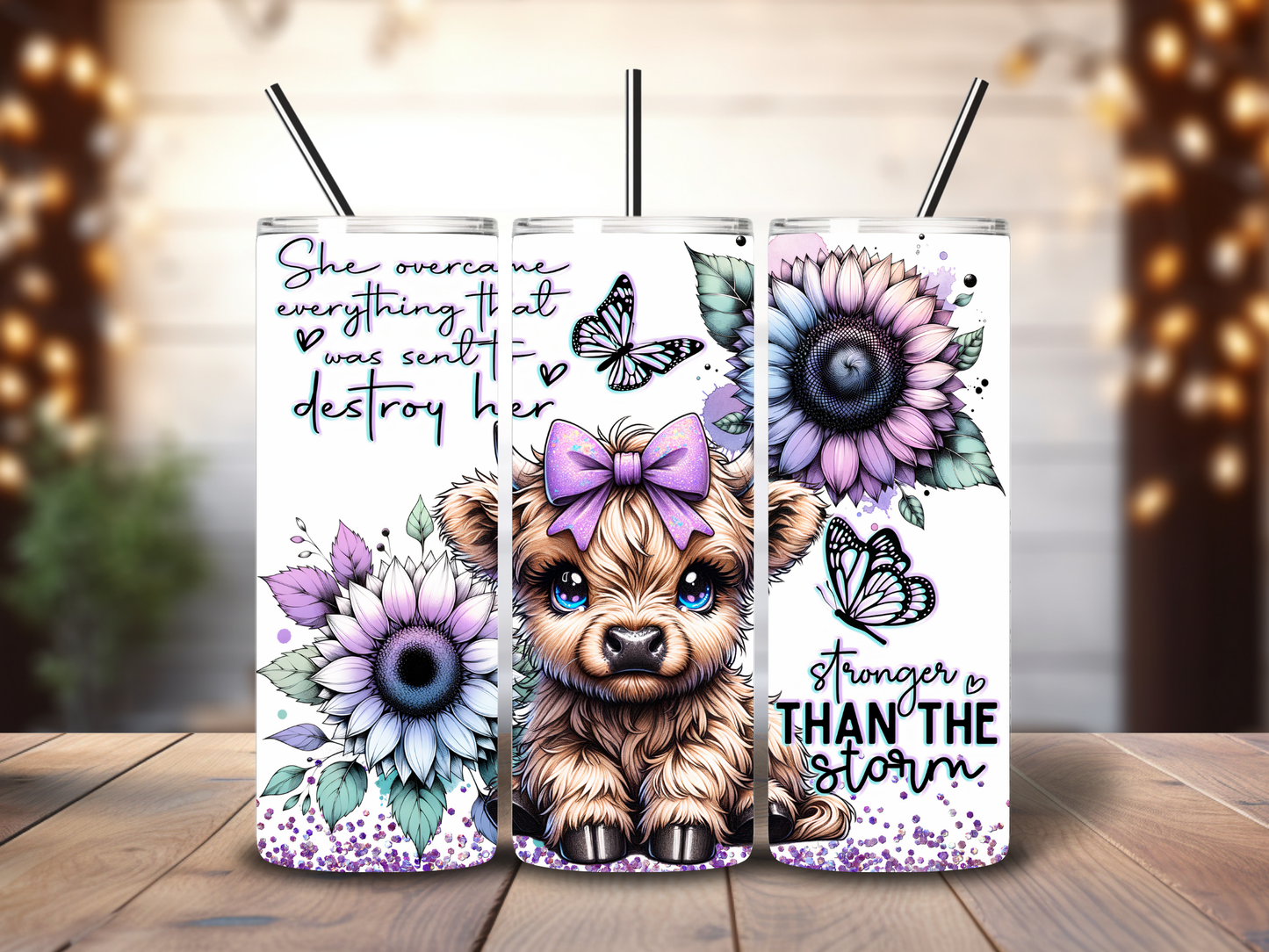 Stronger Than The Storm 20oz Sublimation Design