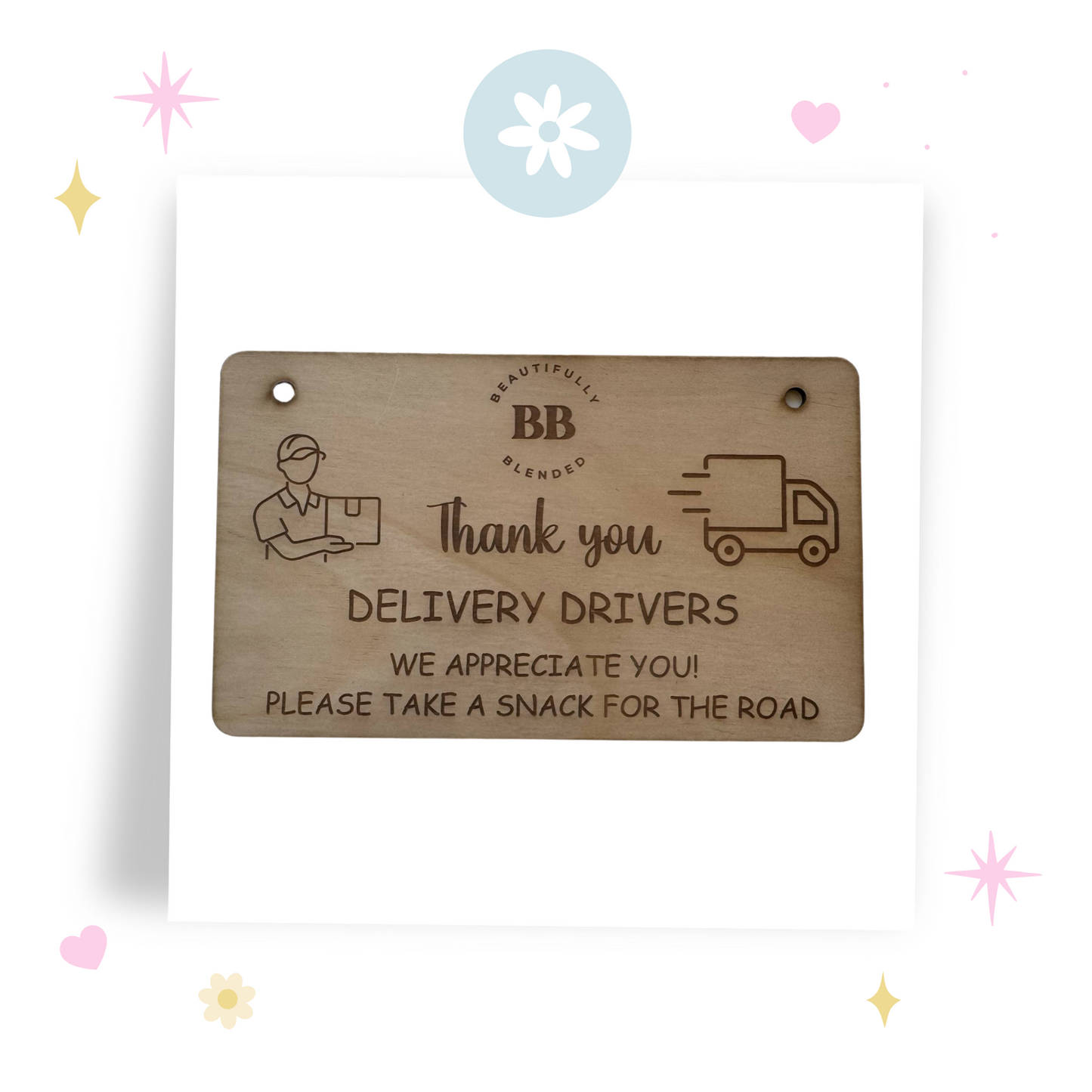Delivery Driver Plaque