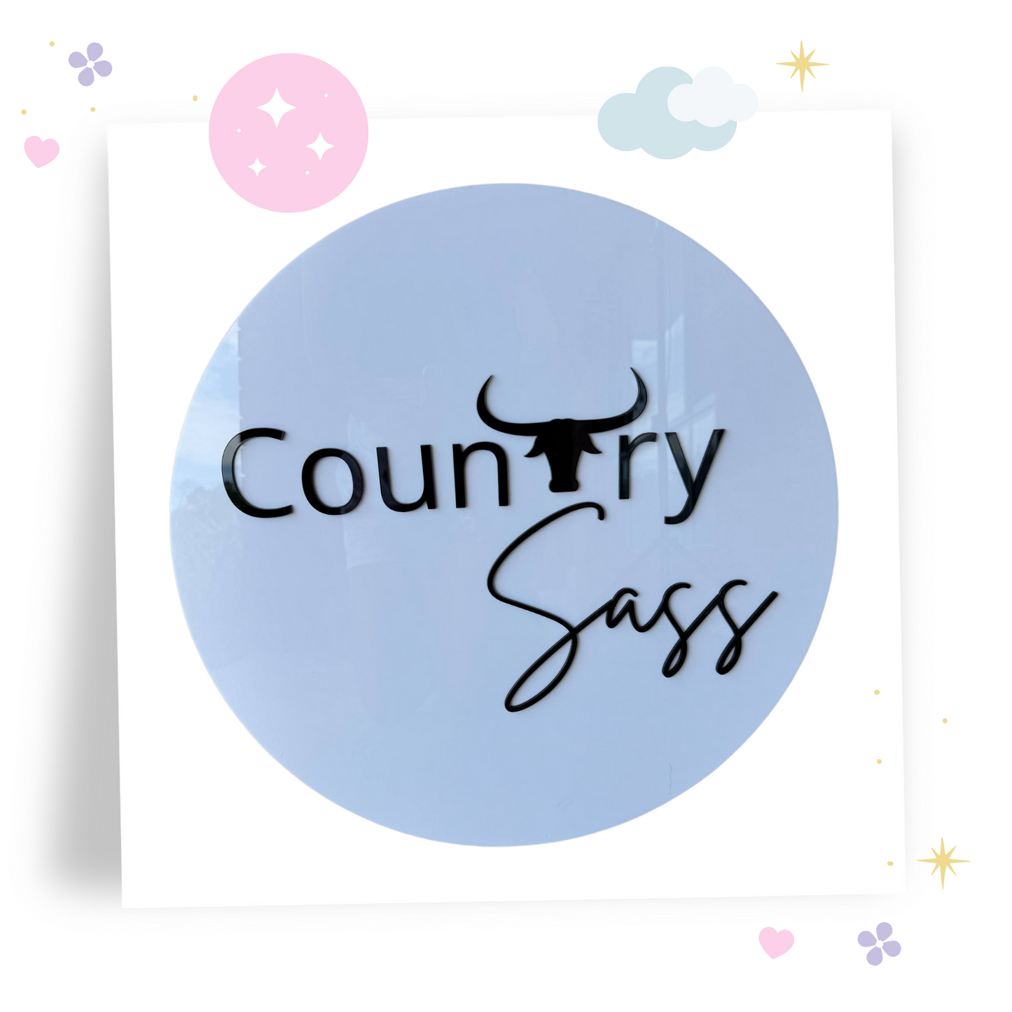 Circular Business Signage - Double Sided