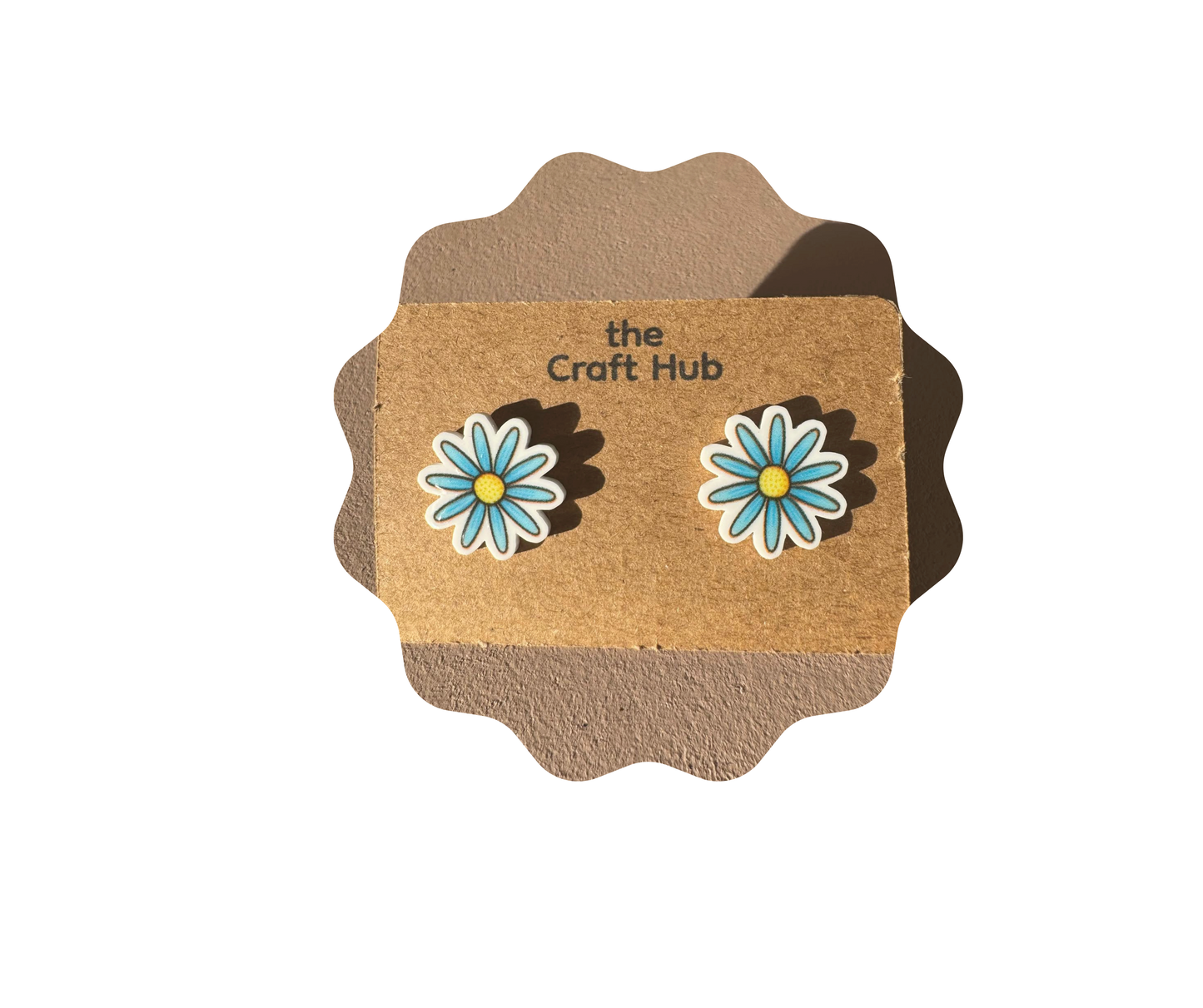 Blue Flower Stud